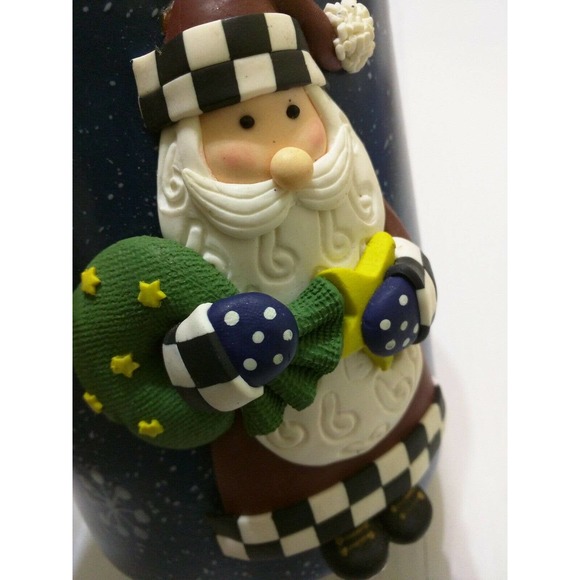 Vintage Bico Happy Holidays 3D SANTA Cookie Jar - Picture 7 of 8
